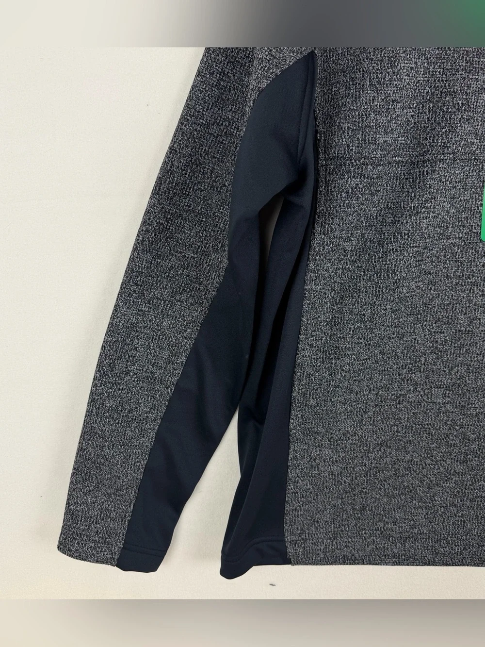 Spyder Men's Size XL Half Zip Jacket Sweater Knit Pullover Gray Black NWT